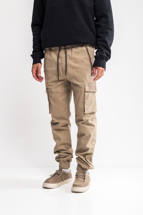 Pantalón de gabardina Pontevedra Beige