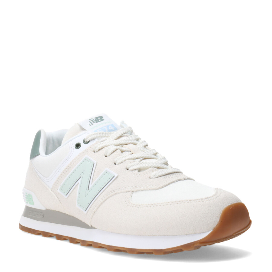 Championes de Mujer New Balance Classics Traditionnels Nude - Verde