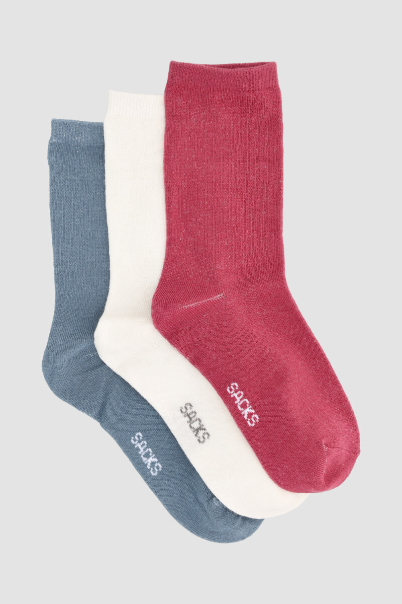 Pack x3 crew lisas niños jk - Variante 33 