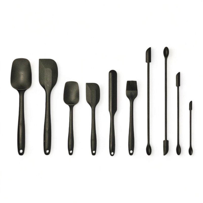 Set 10 Utensilios de Reposteria Negro
