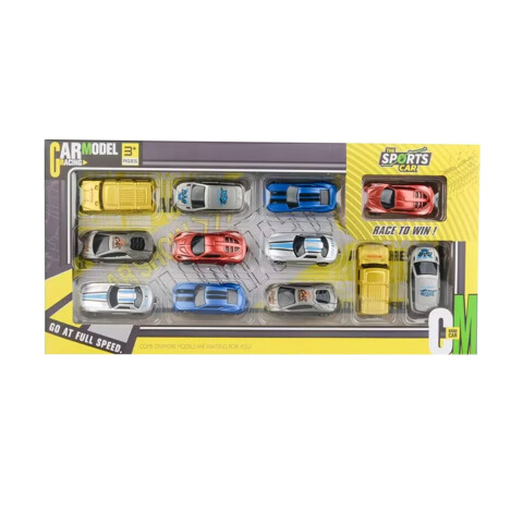 Set X12 Autos de Plástico Colores Surtidos U