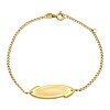 Pulsera Identidad Barbado -Oro bajo-Sin Piedra-PU8020 sinpiedra