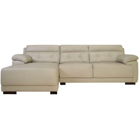 Sillon 3 cuerpos con chaise Albany Crema izquierdo