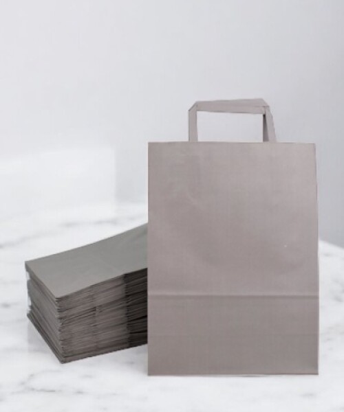 Pack x 50 - bolsa lisa 22x10x30 cm. GRIS SOMBRA