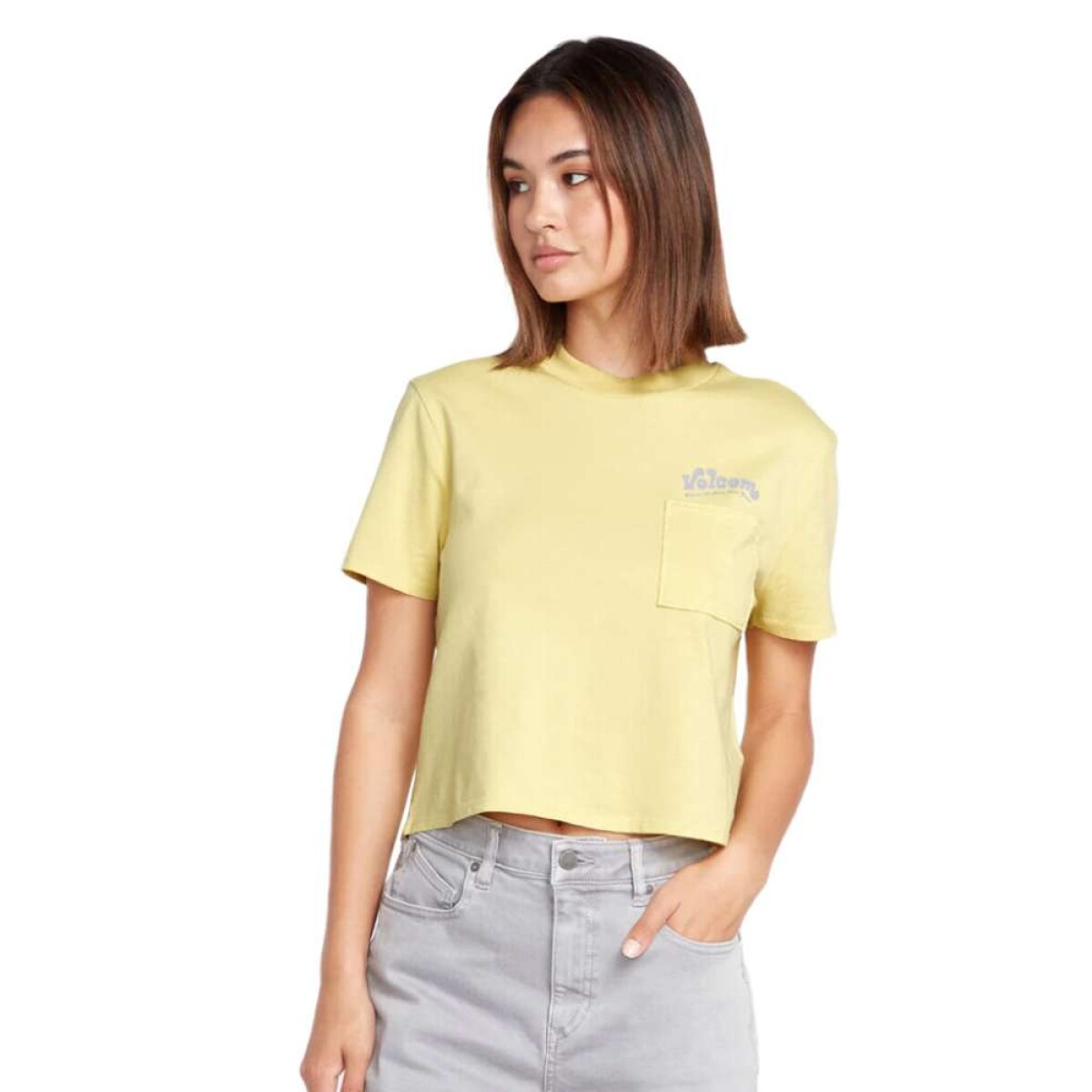 Remera MC Volcom Pocket Dial Tee - Amarillo 