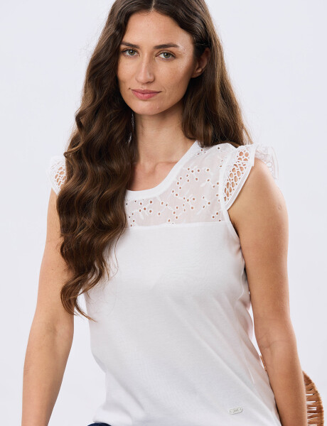 REMERA LISA DE ALGODÓN Blanco