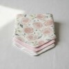 Set x3 baberos bandana GROW flowers rosa