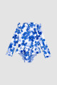Malla manga larga merlose 2-8a Navy bouquet