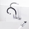 Grifería de Cocina Monocomando de pared pico Flexible Negro Murdock Cromado Brillante Grifería De Cocina Monocomando De Pared Pico Flexible Negro Murdock Cromado Brillante