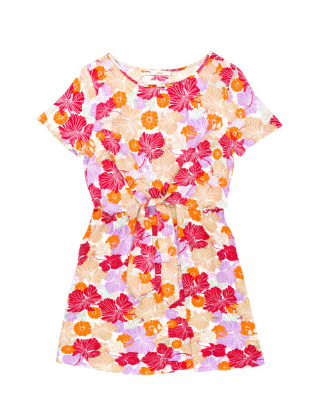 Vestido mini floral rojo