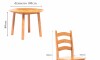 Conjunto de Comedor 4 sillas - Brunei Natural