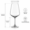 Set 6 Copas de Vino Cristal de Bohemia Sandra 550 ml Set 6 Copas de Vino Cristal de Bohemia Sandra 550 ml