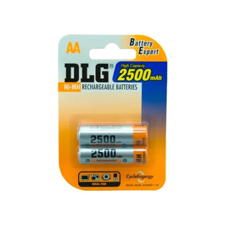 PIlas recargables AA DLG blister x 2 PIlas recargables AA DLG blister x 2