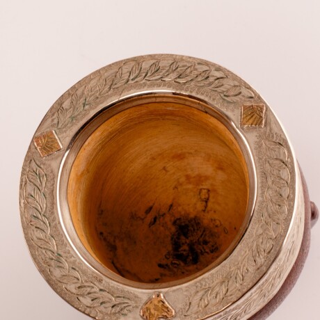 Mate porongo Plata y Oro M20