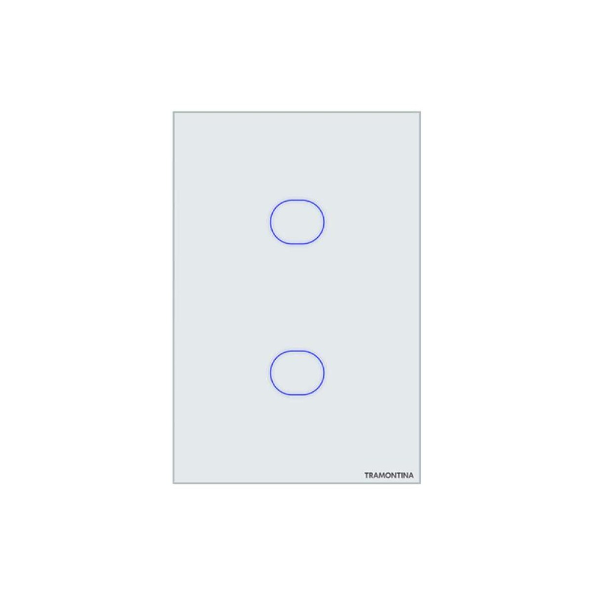 Plaqueta Inteligente Wifi Touch 2 Canales Tramontina - Blanco 