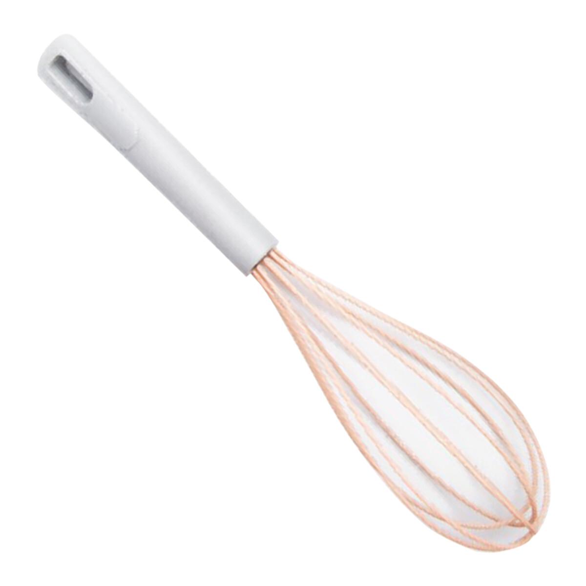 Batidor Mezclador Manual de Cocina Antiadherente en Silicona - Salmón 