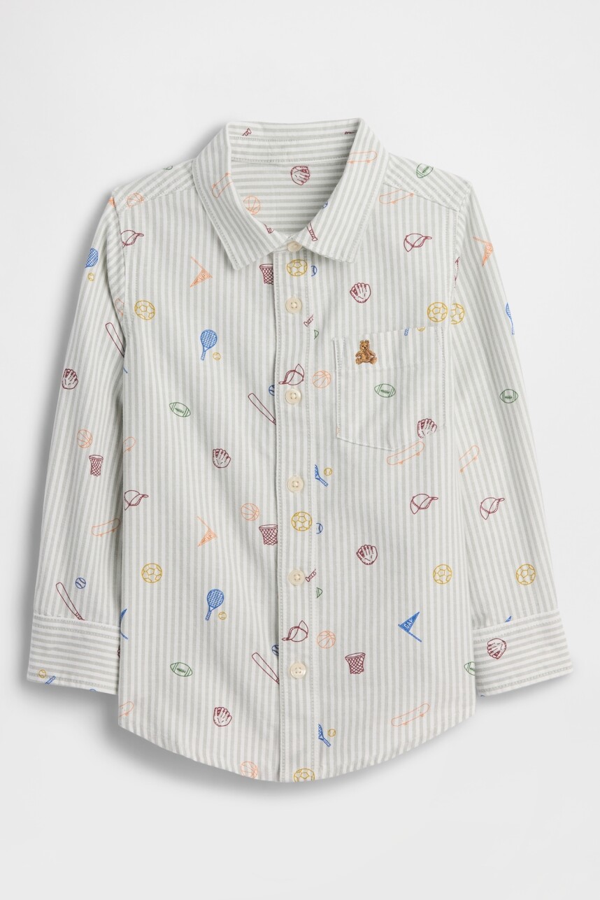 Camisa Oxford Toddler Niño Iceberg Green 16-5808