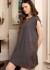 Vestido Floral Corto Gris