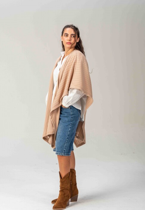 Ruana Abazo Beige