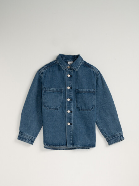 Sobrecamisa de jean Azul