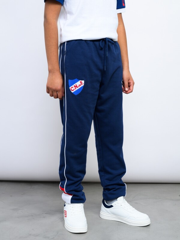 PANTALÓN DOLMAN Nacional Junior Azul Marino, Rojo, Blanco