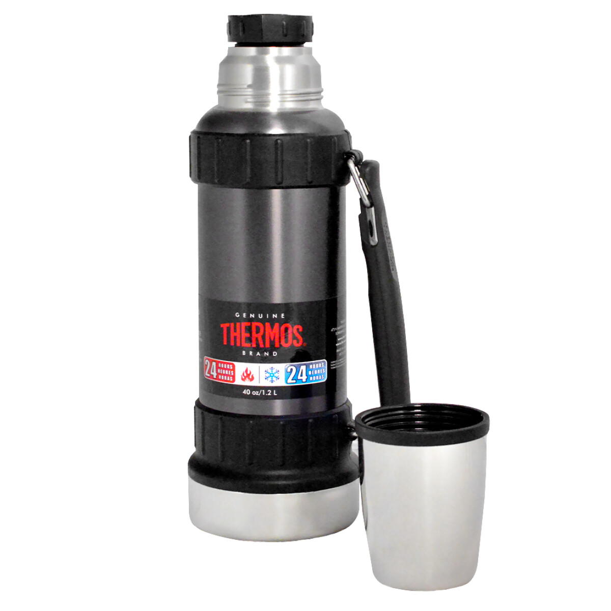 Termo Doble Acero Thermos Work Gris 1.2Lts - GRIS 