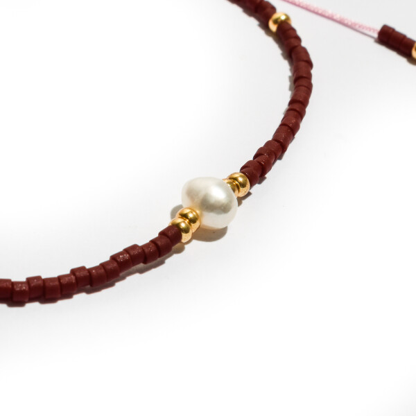 PULSERA FLAVIA BORDEAUX PULSERA FLAVIA BORDEAUX