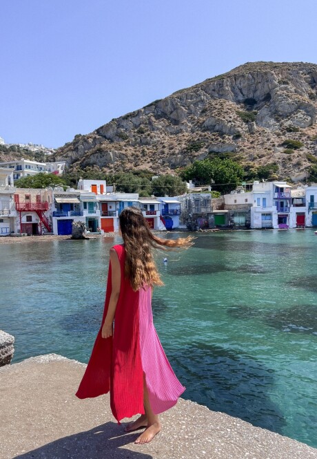 Blusa Santorini SS24 Pink & Scarlet