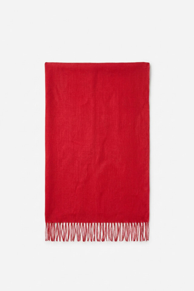 Pashmina 100% Lino rojo