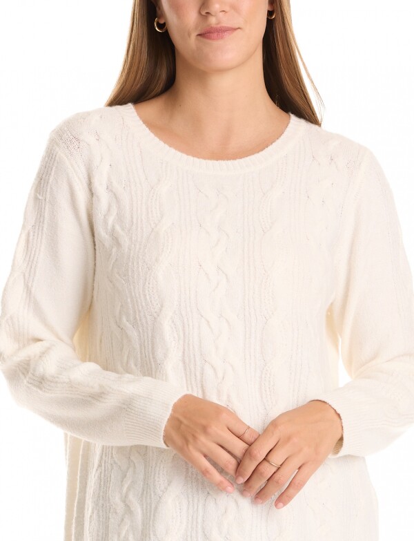 Buzo Soft Trenzas CRUDO