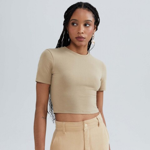 BLUSA MM FEM MARRÓN MEDIO