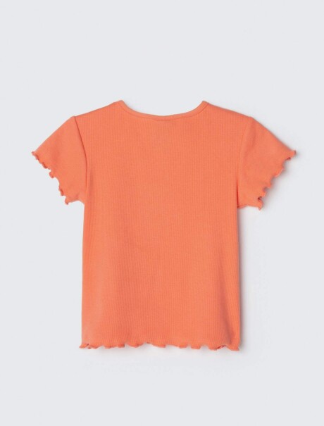 BLUSA INFANTIL CON BOTONES NARANJA