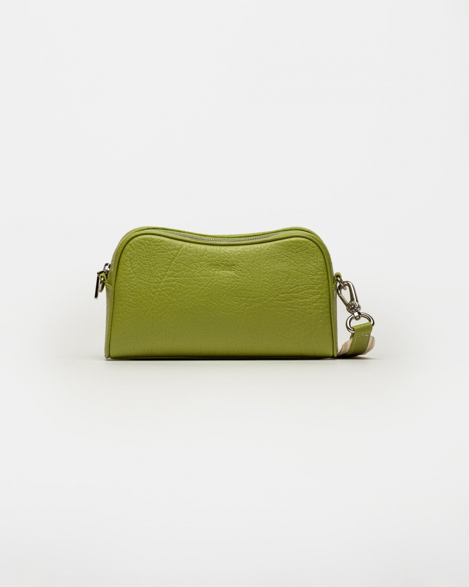Bandolera The Club en cuero graneado - Moss 