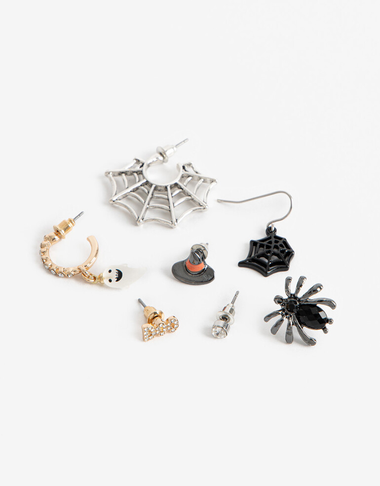 Aros Sets Halloween Set De Aros Halloween - Combinacion Multicolor