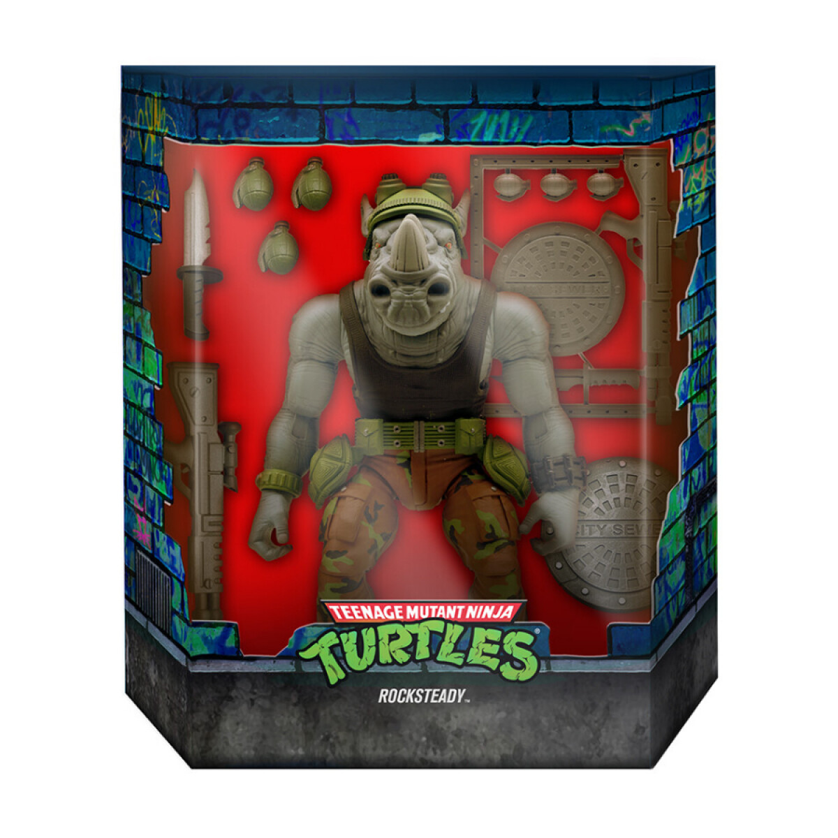 Rocksteady / Rocoso - TMNT Tortugas Ninja Super 7 Ultimates 