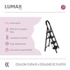 Escalera Tijera 4 Escalones De metal/plastico Negro