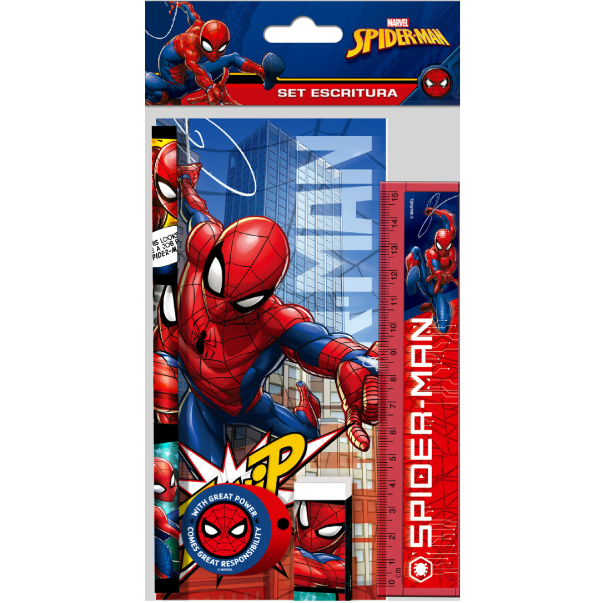 Set de úTiles Escolares Escritura Spiderman Disney - 001 