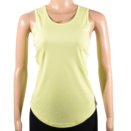 Musculosa dama Dry Fit Amarillo fluo