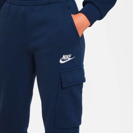 Pantalón Largo Nike Sportswear Club Fleece Cargo de Niños Azul