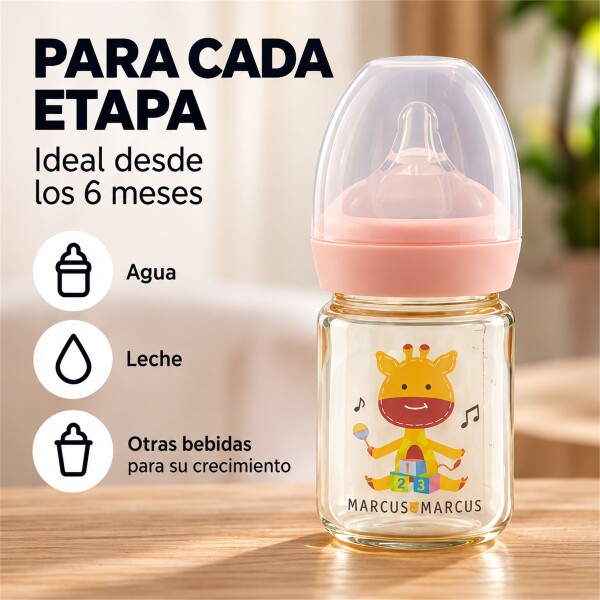 Biberón Mamadera Marcus & Marcus 180ml PPSU Anticólico Blanco 5
