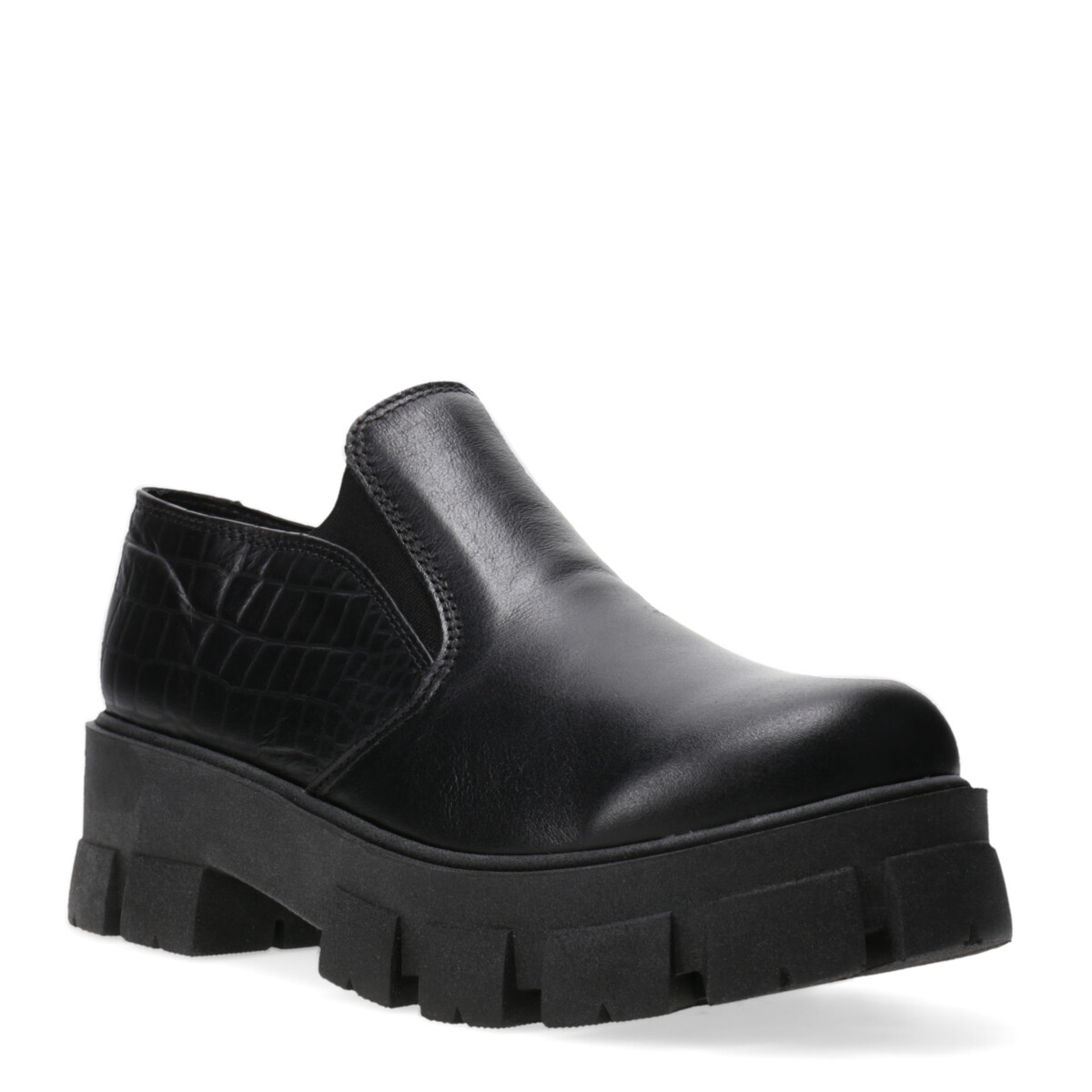 Zapato de cuero con plataforma MissCarol - Negro 
