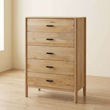 CAJONERA 5 CAJONES MADERA-DE-MANGO NATURAL-BEIGE WOODSIDE
