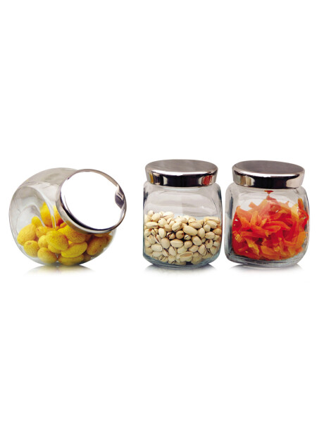 SET X3 PZAS RECIPIENTES 1500ML TAPA METAL SET X3 PZAS RECIPIENTES 1500ML TAPA METAL