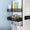 Estante perchero colgante para puerta hierro Estante perchero colgante para puerta hierro