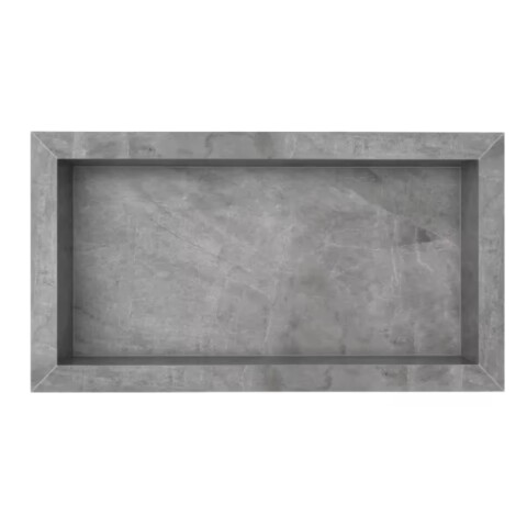 Nicho estante de empotrar Porcelanato 60cm Gris Nicho Estante De Empotrar Porcelanato 60cm Gris