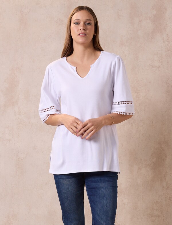 Remera Algodon BLANCO