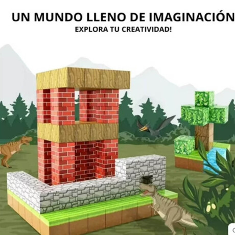 Juego De Bloques Magnéticos 75p Cubos Novedad Minec Juego De Bloques Magnéticos 75p Cubos Novedad Minec