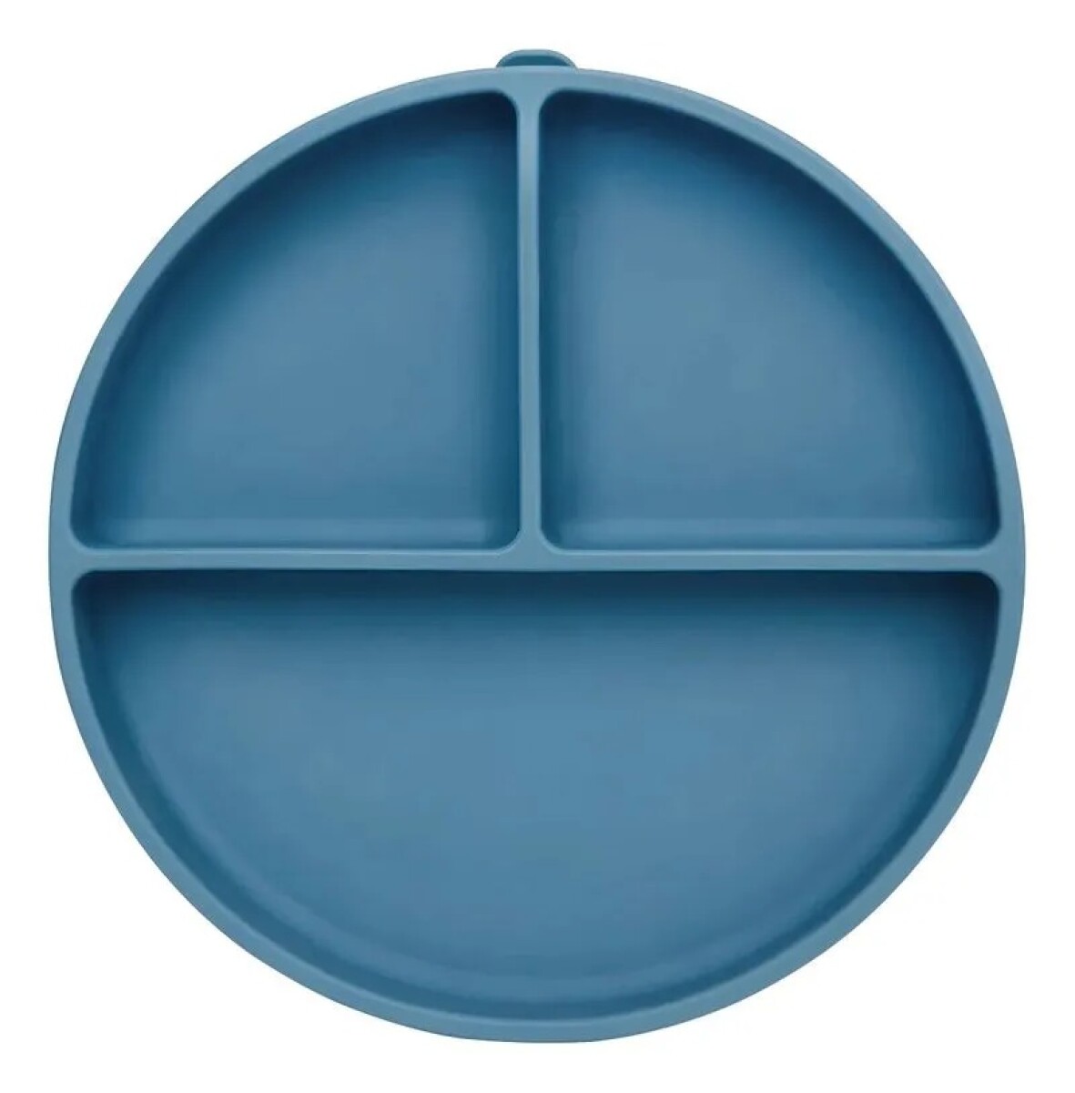 Plato con ventosa y reparticiones BUBA silicona - azul petroleo 