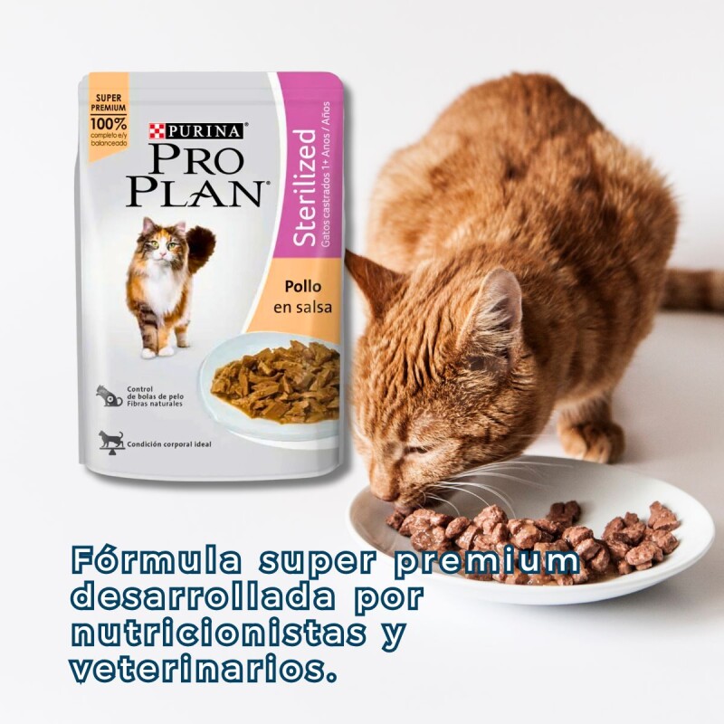 PRO PLAN EN SALSA GATO CASTRADO POLLO 85 GRAMOS PRO PLAN EN SALSA GATO CASTRADO POLLO 85 GRAMOS