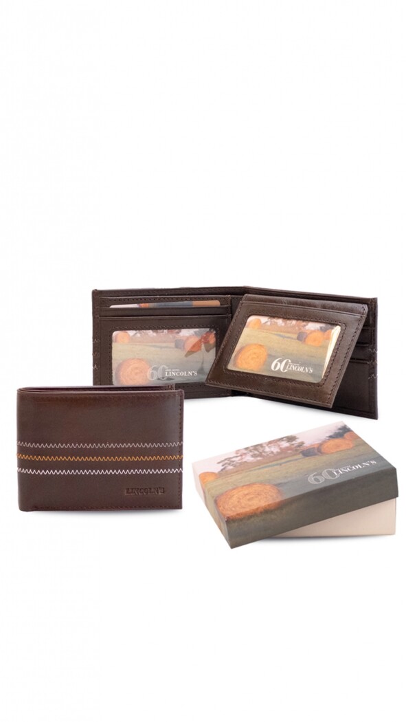 BILLETERA CUERO KEOPS MARRON